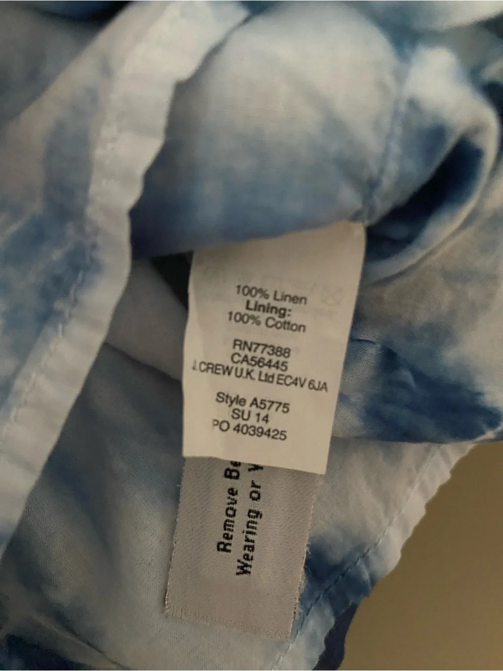 Madewell blue white